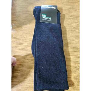Clarks Men's Bamboo Rayon Dress Socks Navy Shoe Size 7-12 Crew NWT